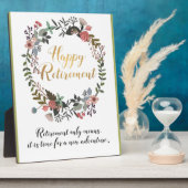 Happy Retirement Congratulations Wishes Gift Plaque | Zazzle