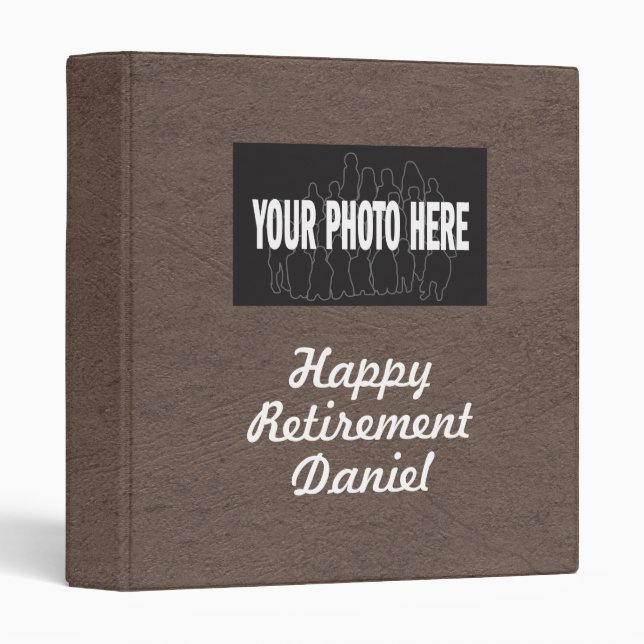 Happy Retirement custom photo memories scrapbook Binder