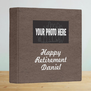 Happy Retirement custom photo memories scrapbook Binder