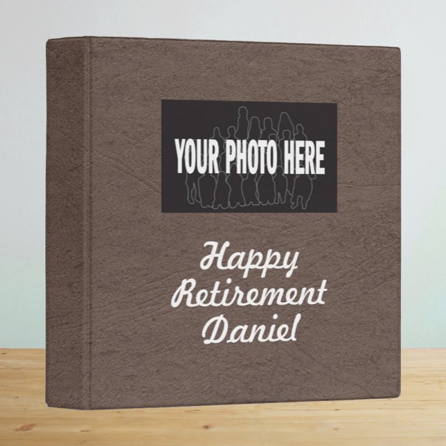 Happy Retirement custom photo memories scrapbook Binder (Creator Uploaded)