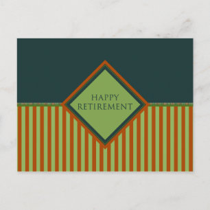 happy retirement (diamondStriped) Postcard
