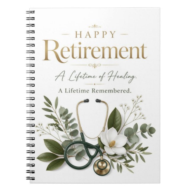 Happy Retirement Doctor Notebook (Front)