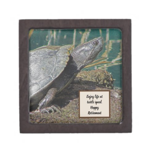 Happy Retirement Enjoy Life Desert Turtle Keepsake Gift Box