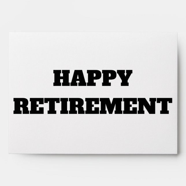 Happy Retirement Envelope (Front)