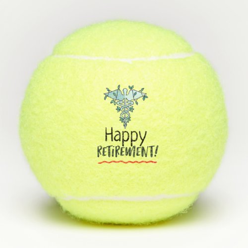 Happy Retirement for doctor medical staff hospital Tennis Balls