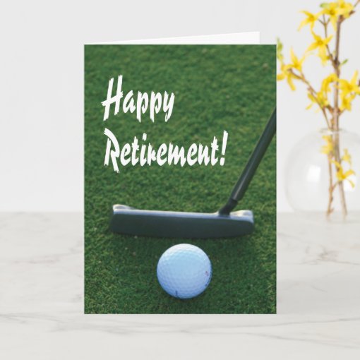 Happy Retirement For Golfer Card 