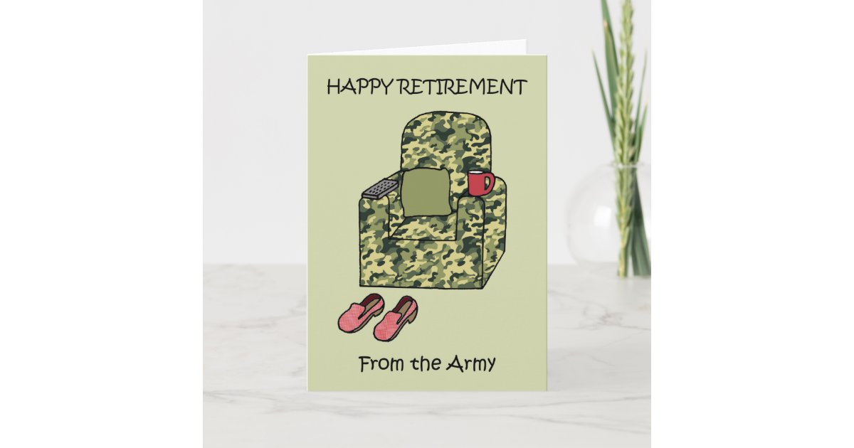 Happy Retirement from the Army Card | Zazzle