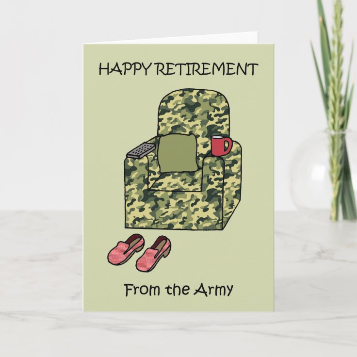 Happy Retirement from the Army Card | Zazzle