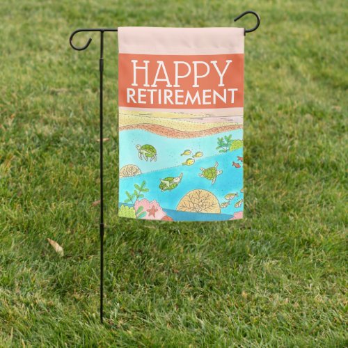 Happy Retirement Garden Flag