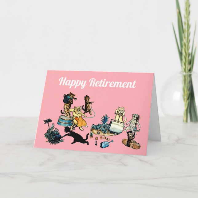 Happy Retirement gardening card (Front)