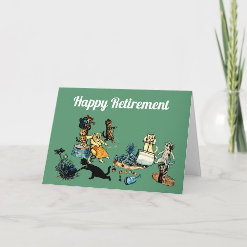 Happy Retirement gardening card