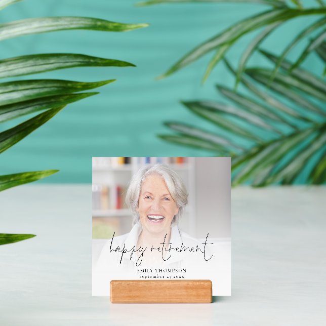 Happy Retirement Gift Photo Overlay  Holder (Insitu 2)