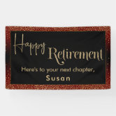 Happy Retirement Celebration Banner 65in x 33 1/2in