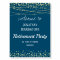 Happy Retirement Gold Shimmer Confetti Foam Board