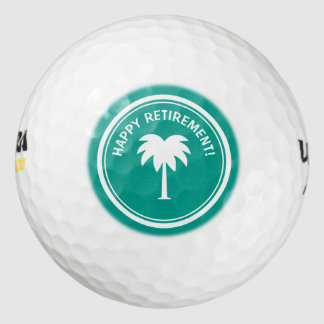 Happy Retirement golf ball set for retired person