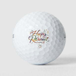 Happy Retirement Golf Balls