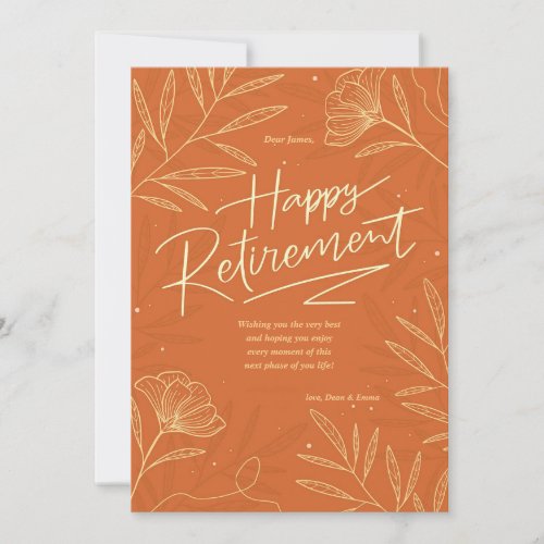 Happy Retirement Greeting Card