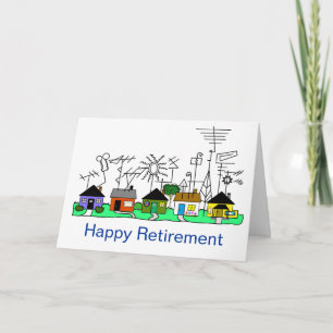 Happy Retirement Ham Radio Card   Customize It!