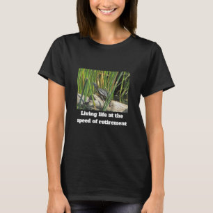 Happy Retirement Humorous Relaxing Turtle Photo T-Shirt