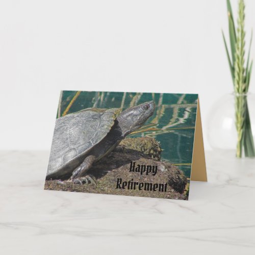 Happy Retirement Humorous Turtle Speed Enjoy Life Card