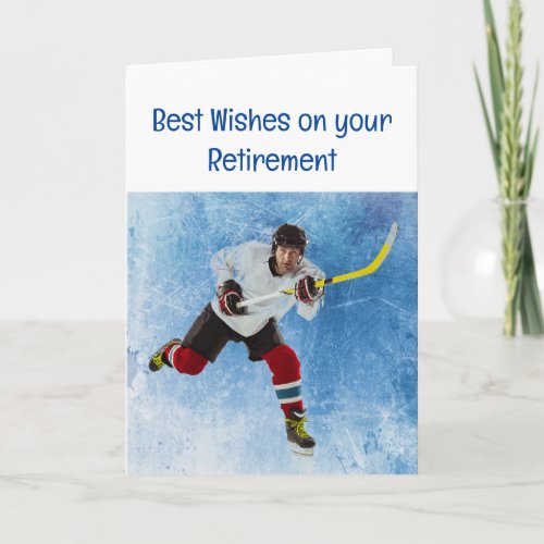 Happy Retirement Ice Hockey Sport Card