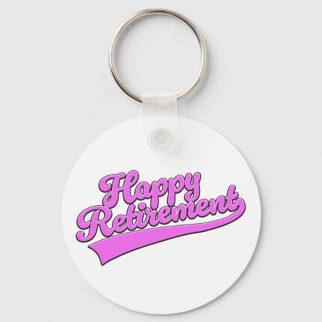 Happy Retirement Keychain (Front)