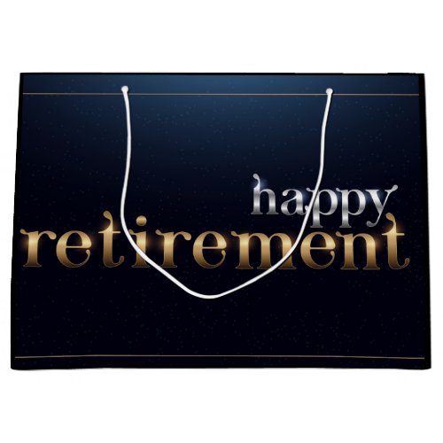 Happy Retirement Large Gift Bag