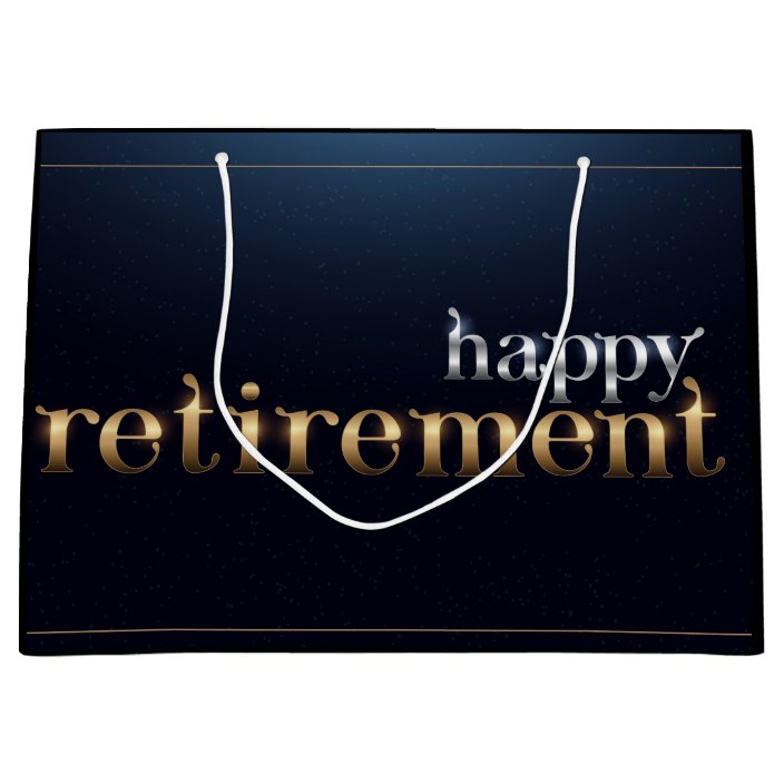 Happy Retirement Large Gift Bag 