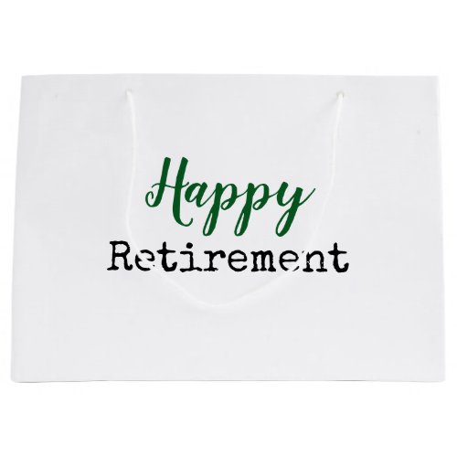 Happy Retirement Large Gift Bag