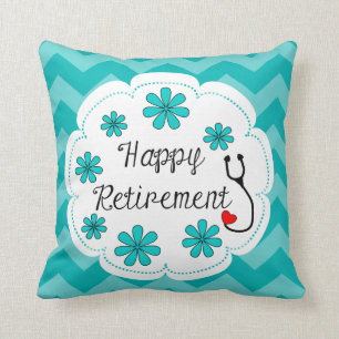 Happy Retirement Medical Throw Pillow