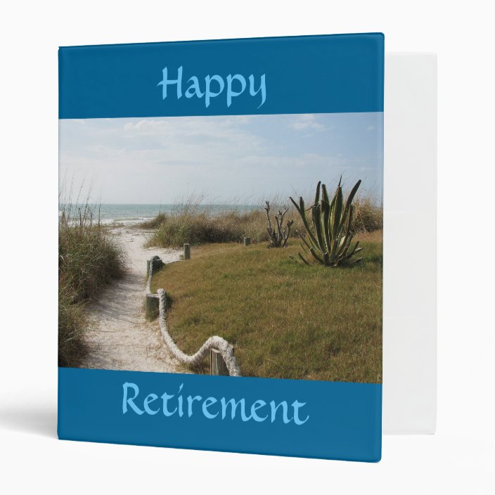 Happy Retirement - memories binder | Zazzle.com