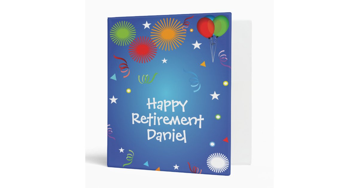 Happy Retirement memories scrapbook Binder | Zazzle