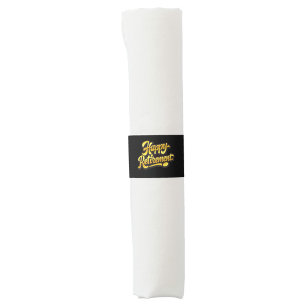 Happy Retirement Napkin Band