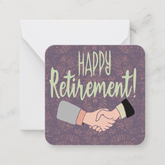 Happy Retirement Note Card (Front)