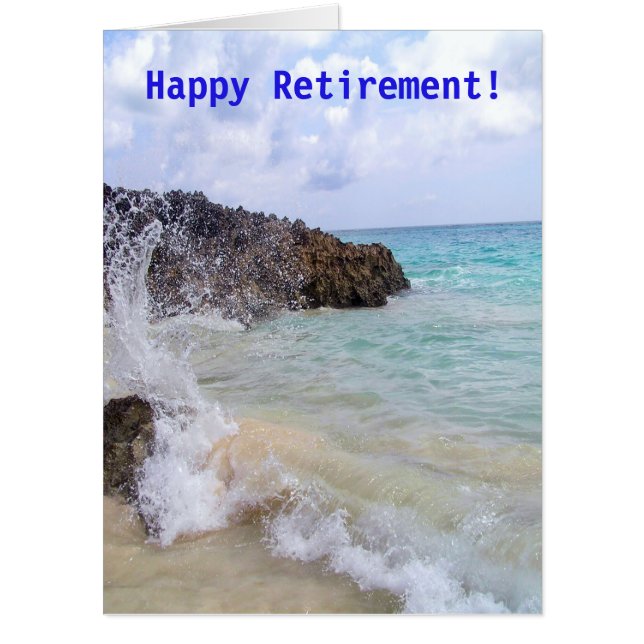 Happy Retirement - Ocean scene Card (Front)