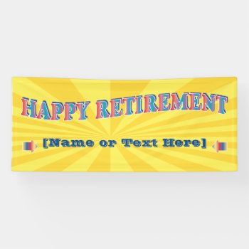 Happy Retirement Party Banner by Sideview at Zazzle