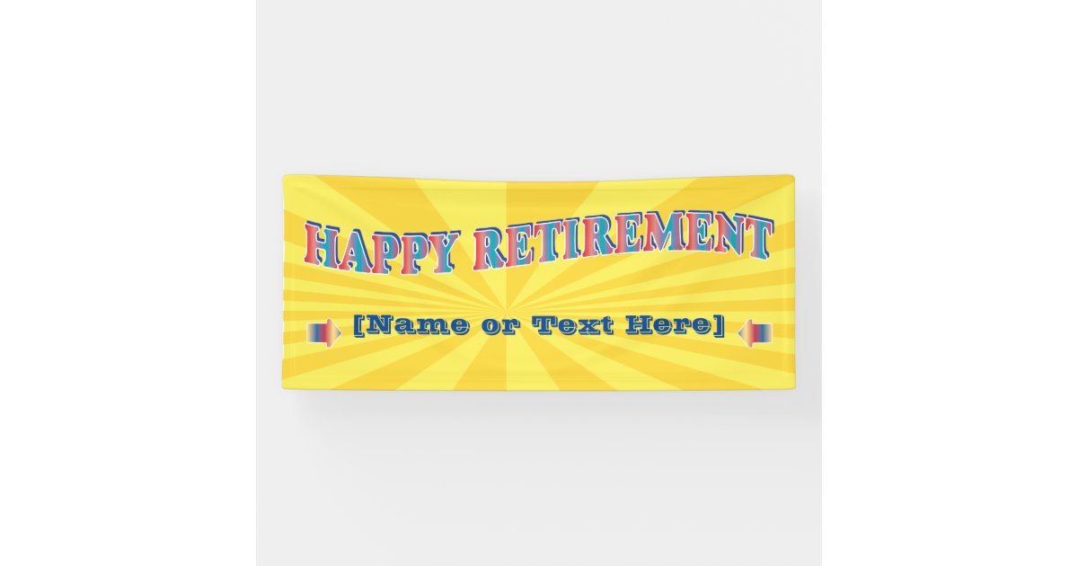 Happy Retirement Party Banner | Zazzle