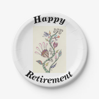 Happy Retirement Party Paper Plates