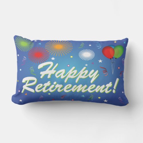 Happy Retirement party pillow