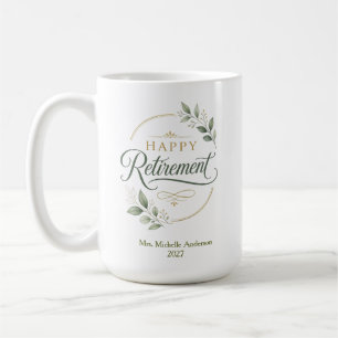 Happy Retirement Personalized Coffee Mug
