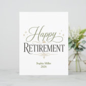Happy Retirement Personalized Name (Standing Front)