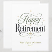 Happy Retirement Personalized Name (Front/Back)