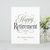 Happy Retirement Personalized Name (Standing Front)