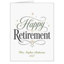 Happy Retirement Personalized Name