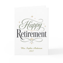 Happy Retirement Personalized Name