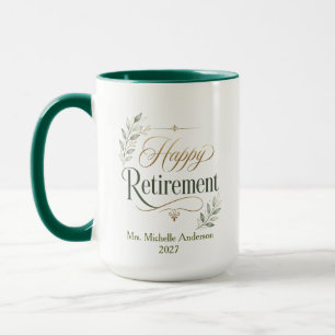 Happy Retirement Personalized Name Mug