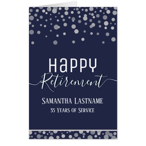 Happy Retirement Personalized Party Card