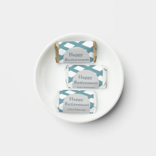 Happy retirement photo blue year years of service hershey's miniatures