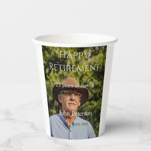 Happy retirement photo name year years of service 