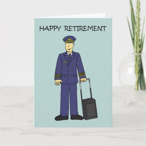 Happy Retirement Pilot Card